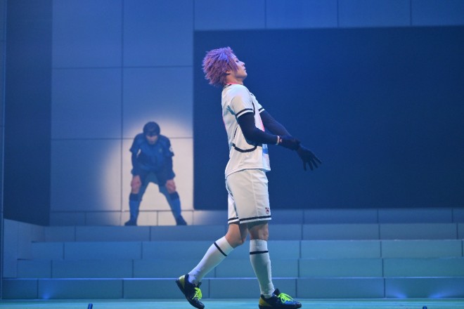 A scene from the final rehearsal of Blue Lock 4th STAGE